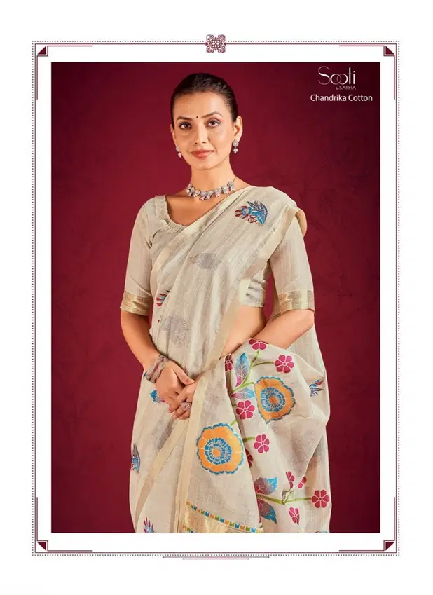 Chandrika By Sarha Linen Designer Saree Suppliers In India